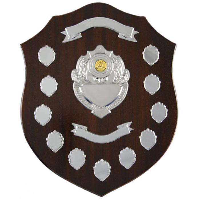 Football Annual 16"  Wooden Shield 